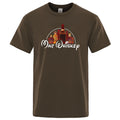 Men's short sleeve T-shirt with malt whiskey print in extra wide fit, available in six colours