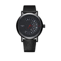 Men's quartz watch with turntable bezel, metal case, mineral glass mirror, 4.1cm dial, 30M waterproof, pin buckle strap