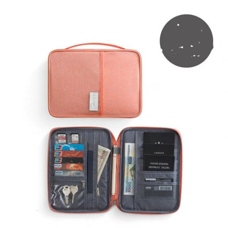 Waterproof cationic fabric passport cover in multiple sizes and colours