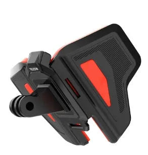 Black universal motorcycle helmet chin strap mount for GoPro and action cameras