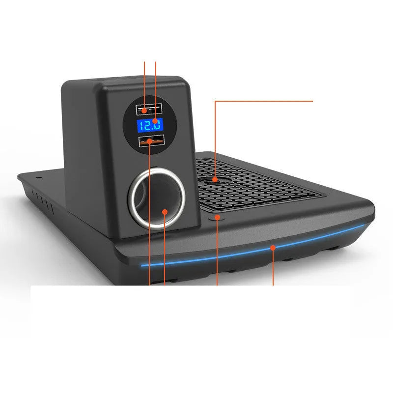 Honda Accord dedicated wireless car charger, black, 12V input, 9V output, indication function
