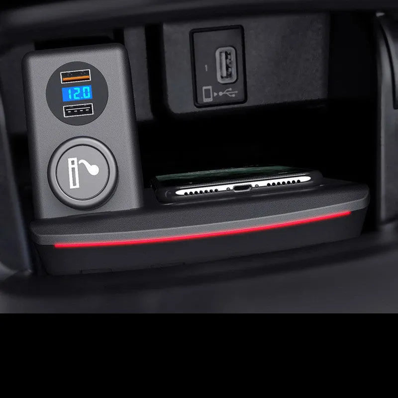 Honda Accord dedicated wireless car charger, black, 12V input, 9V output, indication function