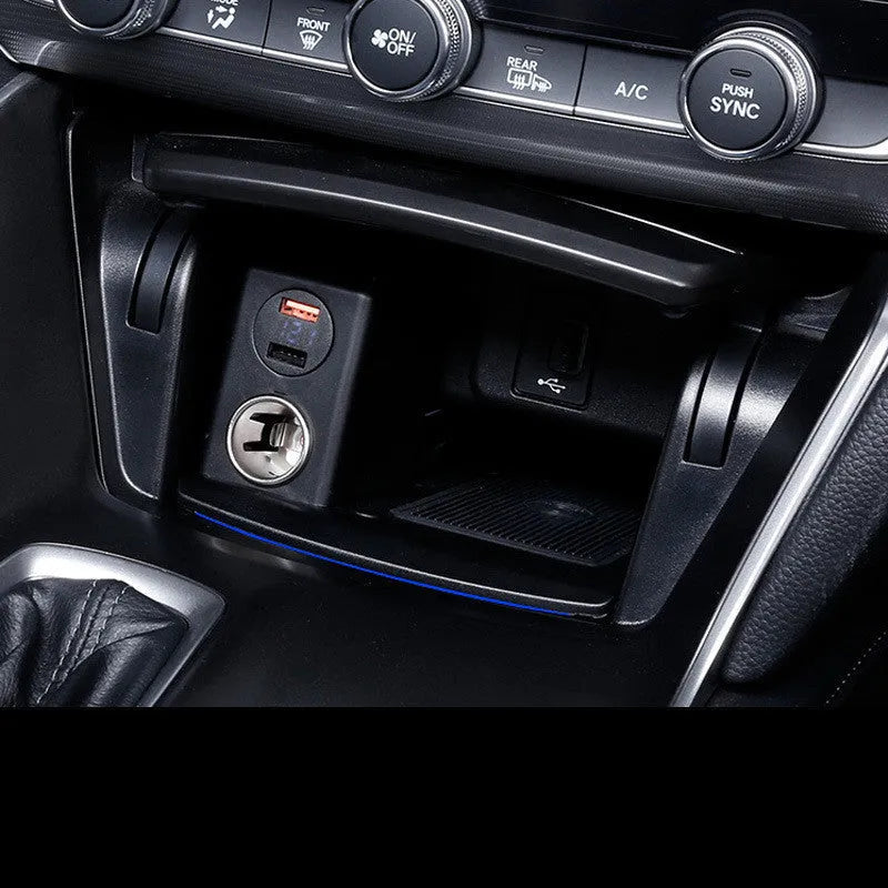 Honda Accord dedicated wireless car charger, black, 12V input, 9V output, indication function