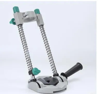 Black electric drill bracket with wide range of motion for safe and practical drilling tasks