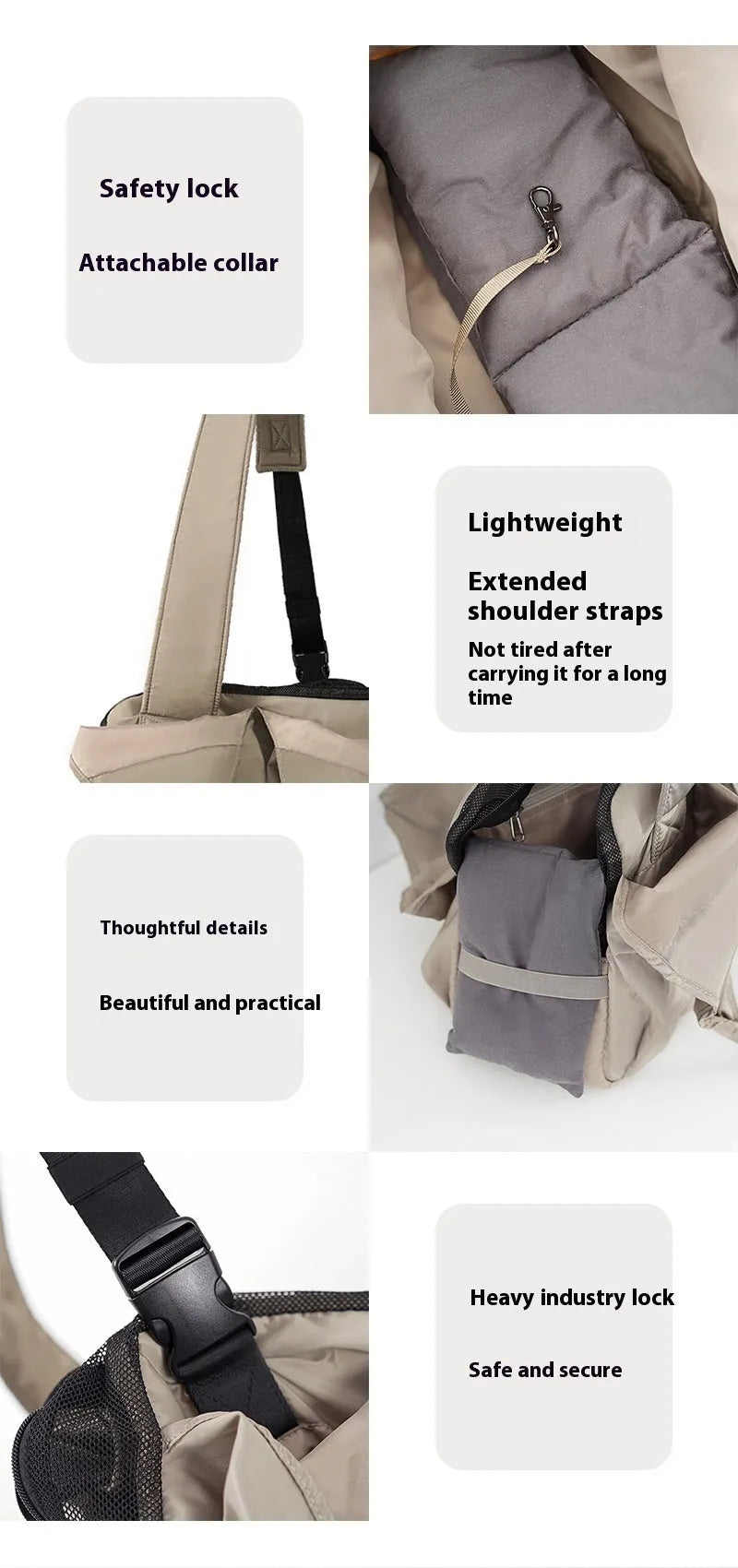 Medium apricot cloth pet summer handbag carrier for small dogs and cats