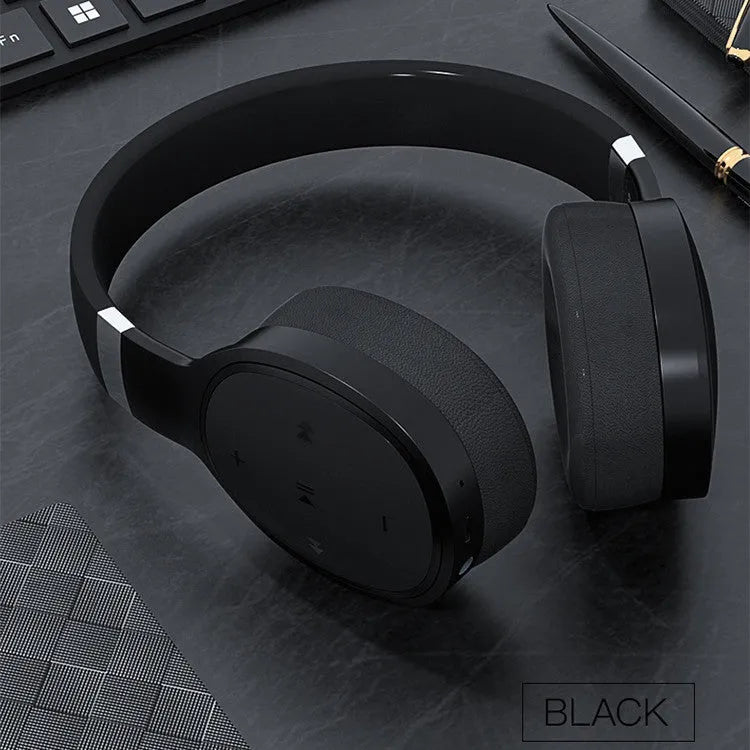 Wireless Bluetooth headset in available colours showing 40mm speaker drivers and Bluetooth 5.0 connectivity