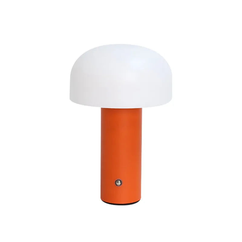 USB-powered decorative table lamp in black, green, orange, or white colour options