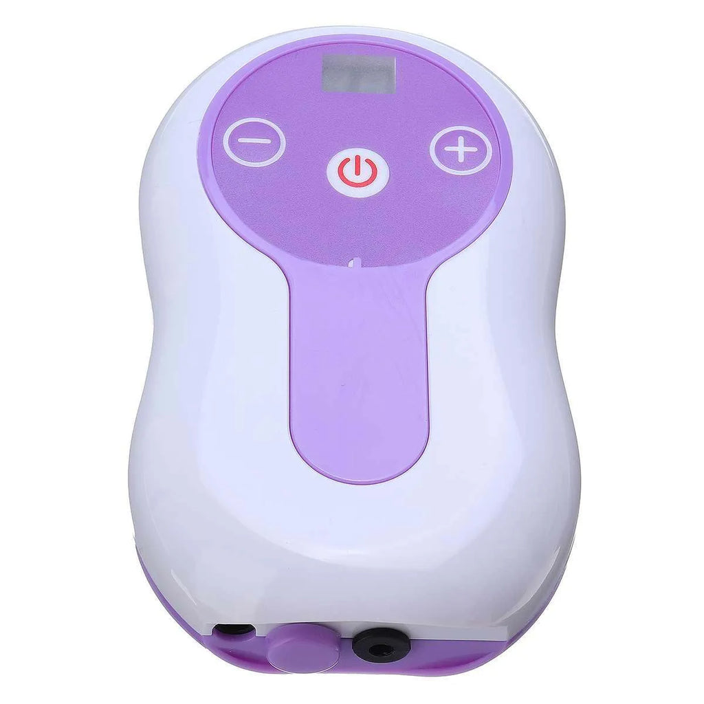 Pneumatic leg massager with handheld remote control and AC power, shown with EU, UK and US plug options