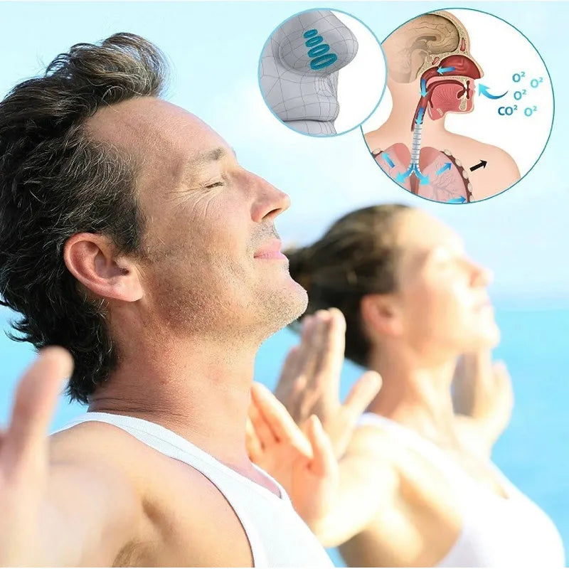 Milky white food-grade silicone anti-snoring nose clip in S, M or L size for nasal use