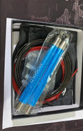 Speed skipping rope with aluminium alloy handles, 3m PVC wire rope, black blue or red colour options