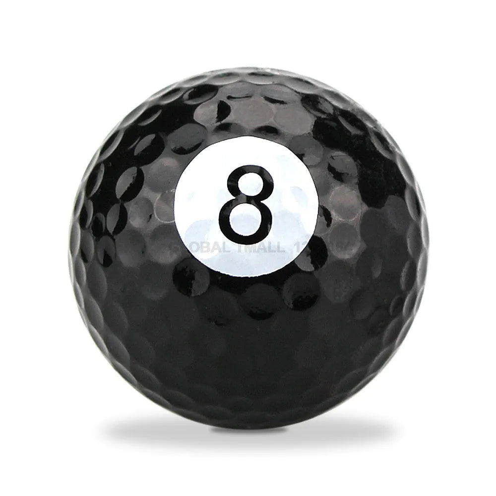 Golf practice ball with soft touch and seamless dimple design in a random colour style