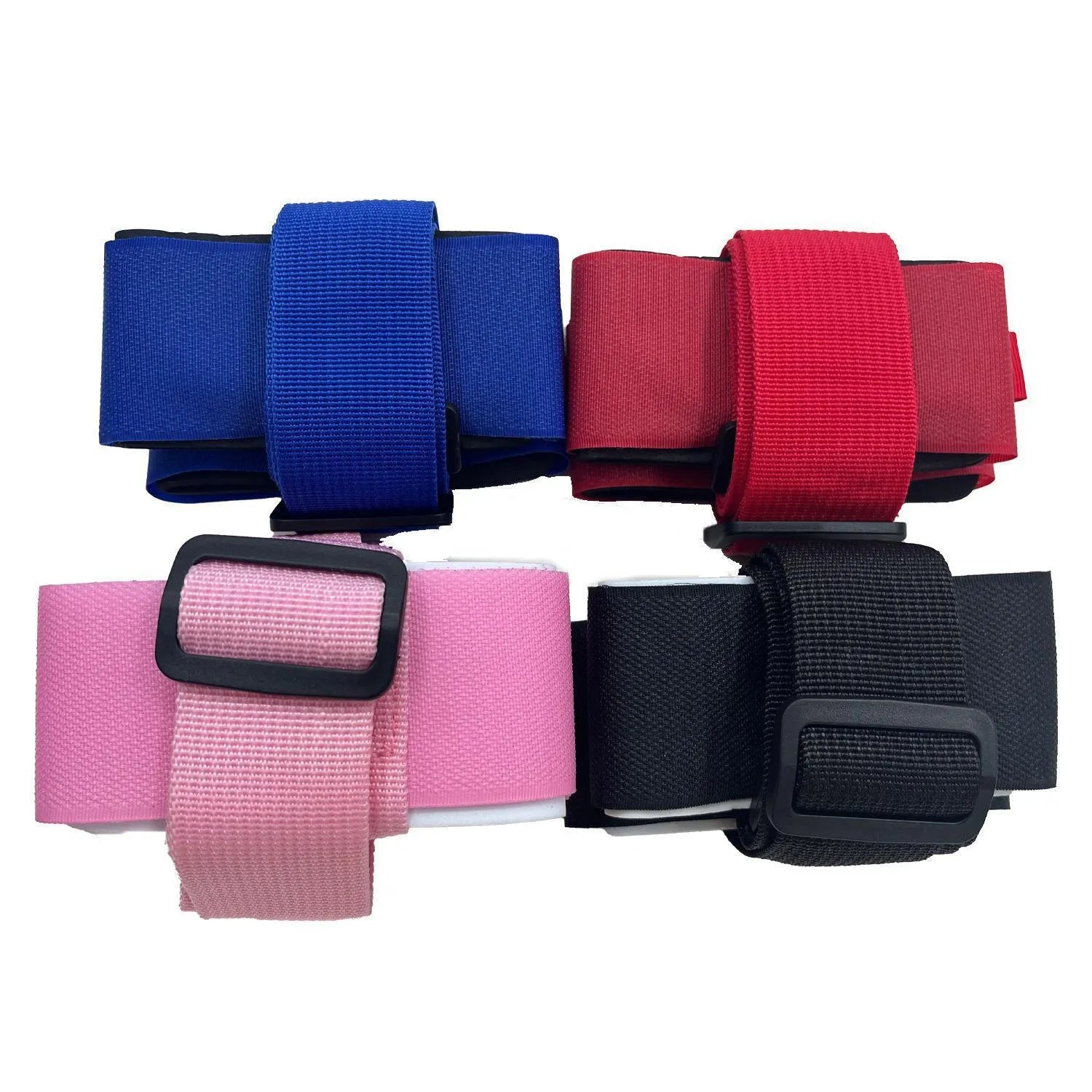 Adjustable skiing bandage with double-board shoulder strap and hook-and-loop fastening in four colour options