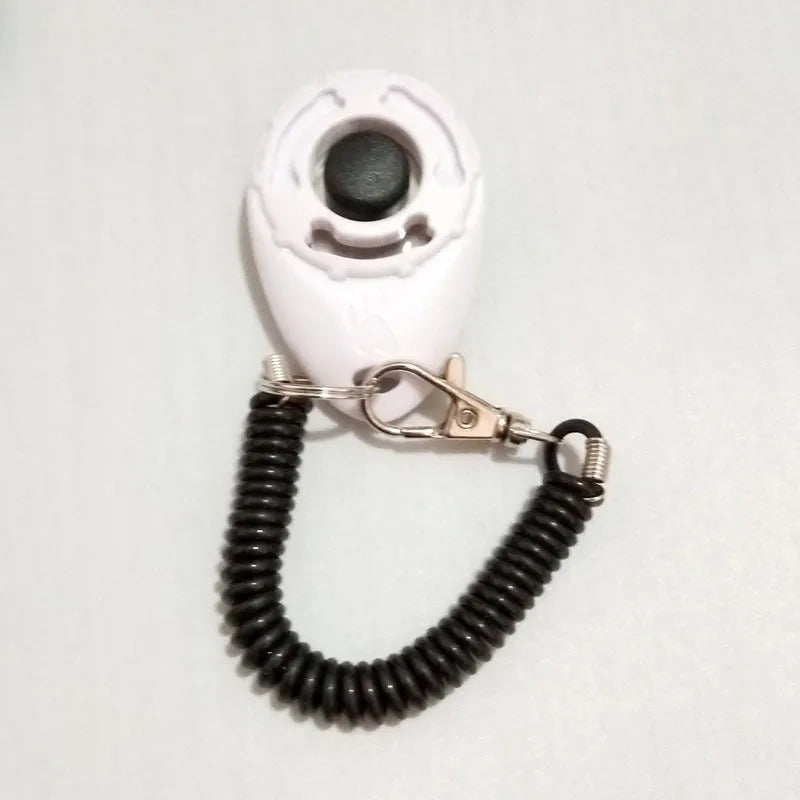 Dog training clicker in multiple colours with wrist strap for positive reinforcement training