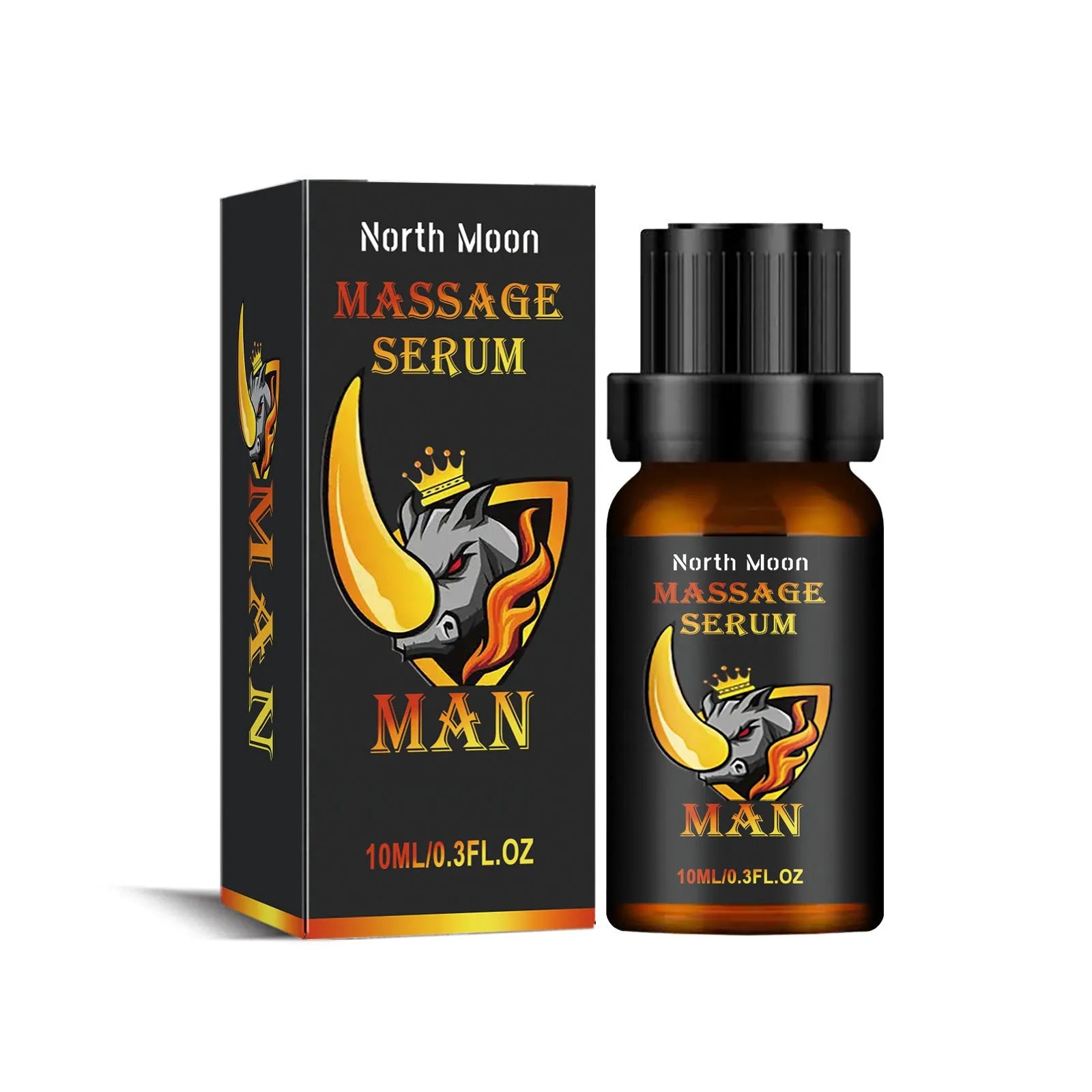 10ml men's body care essential oil bottle for endurance vitality massage with mineral oil base