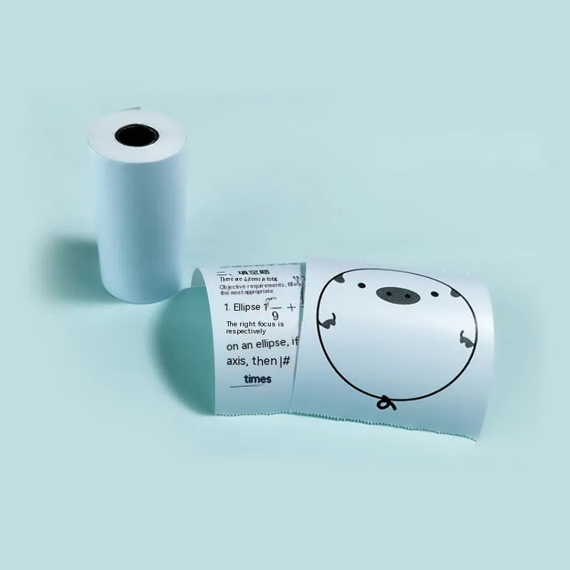 57x30 thermosensitive printing paper rolls for incorrect printers in pink, yellow and blue colours