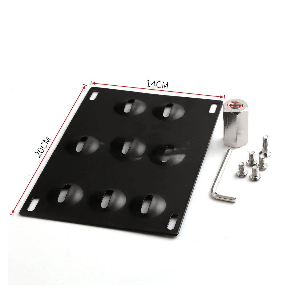 American licence plate frame trailer hook for car modification with metal construction