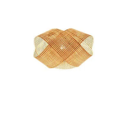 Bamboo woven rattan ceiling lamp New Chinese style pendant light adjustable height 1.5m for restaurant