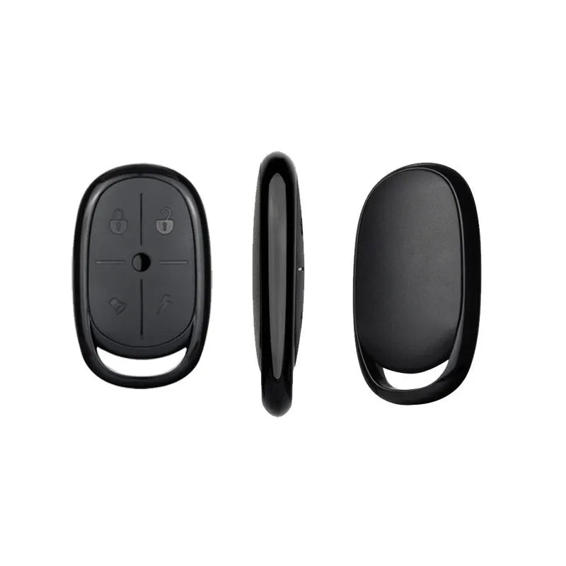 Compact black ABS wireless copy remote control with buttons for electric car gates.