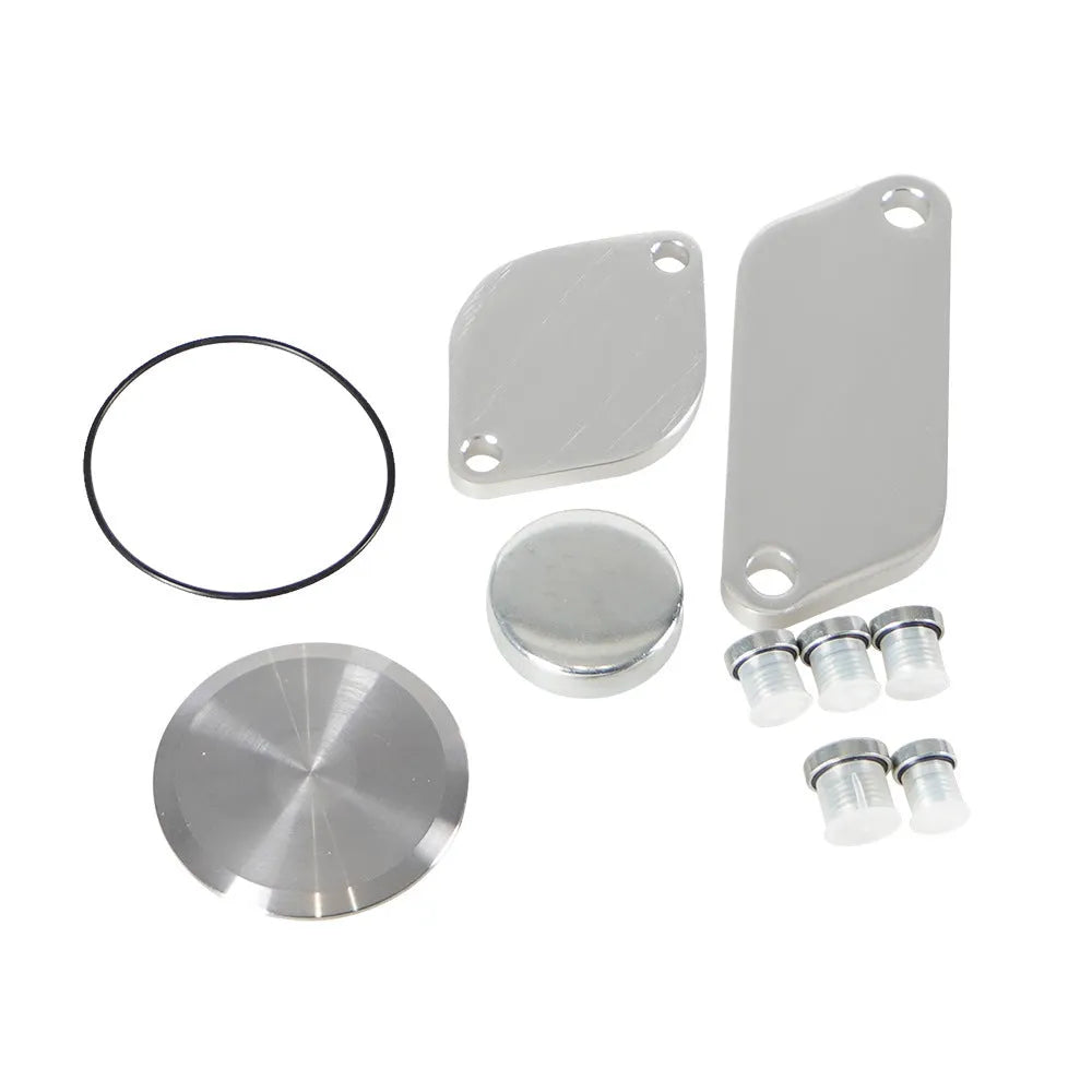 Silver aluminium alloy valve cover for automotive EGR cooler exhaust gas recirculation systems