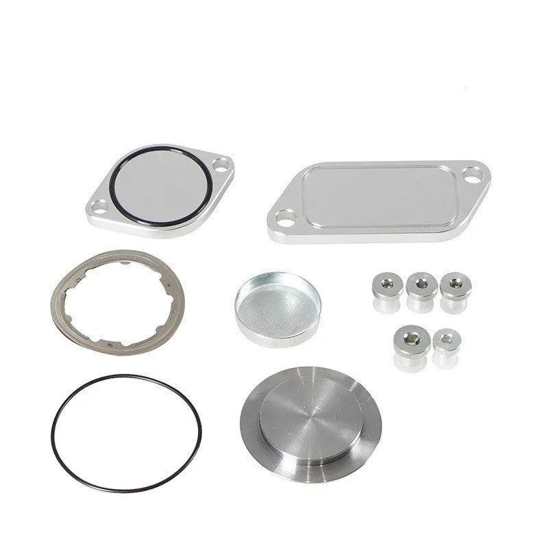 Silver aluminium alloy valve cover for automotive EGR cooler exhaust gas recirculation systems