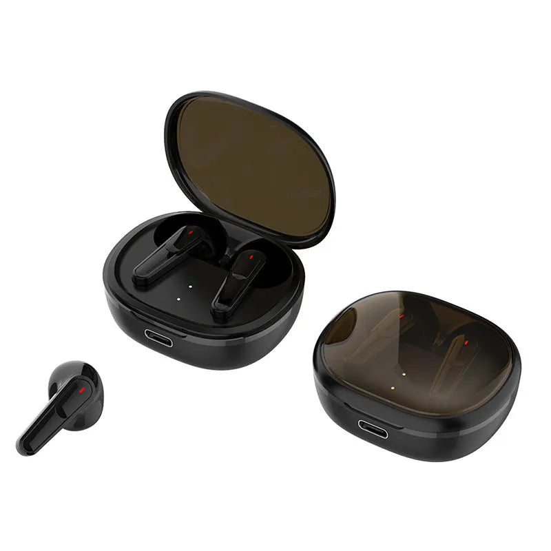 Black PRO30 Bluetooth in-ear headset with noise reduction feature