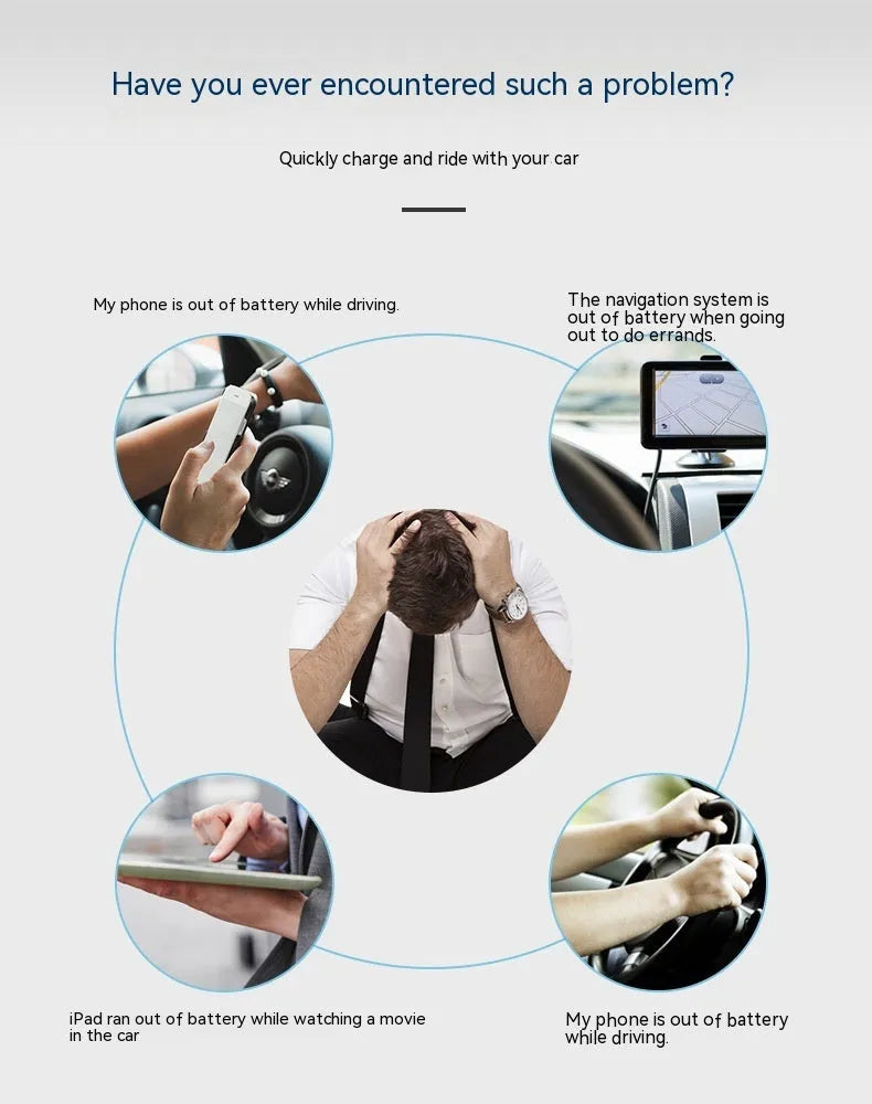 White QC2.0 single port USB car charger for vehicle smartphone charging