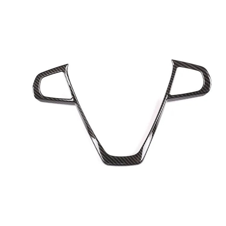 ABS carbon fibre pattern steering wheel button frame decoration for BMW vehicles