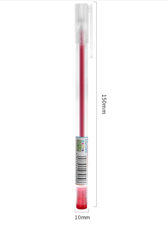 Box containing twelve coloured gel pens with 0.5mm fine tips for journal writing and organisation