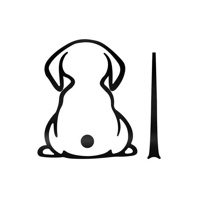 Cartoon cat wiper shadow car sticker for rear window in six colour options