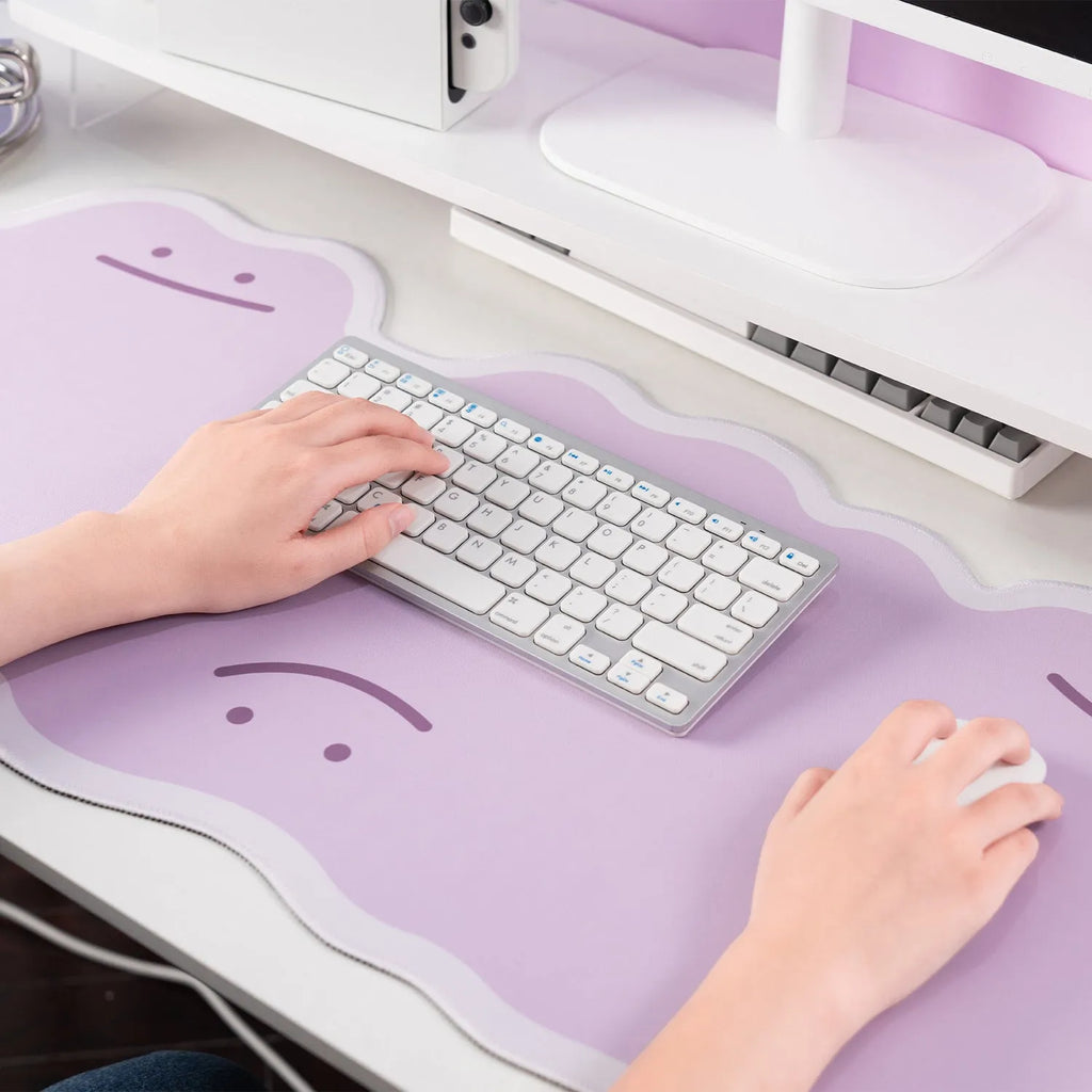 Extra large thickened e-sports mouse pad with lock edge and wrist rest 89x39cm cartoon anime