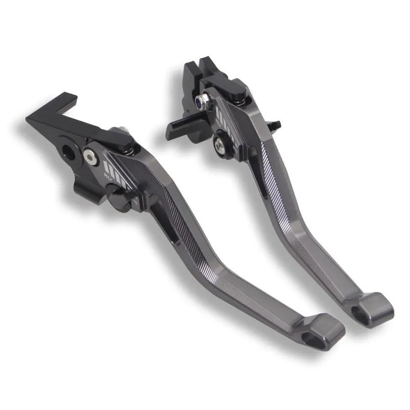 Motorcycle two-finger metal clutch lever in multiple colour options