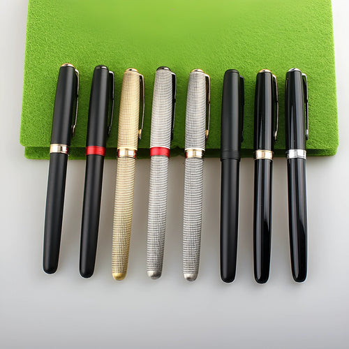 Stainless steel ballpoint pen with 0.5mm tip in various colour options