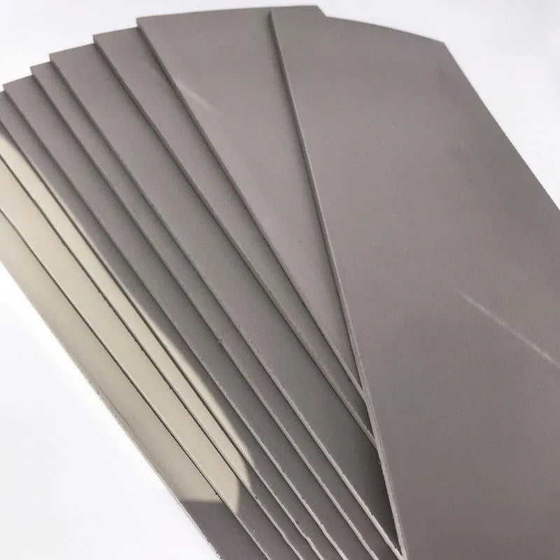 Black and grey plastic photosensitive seal mat for pottery and calligraphy art, showing 330mm by 110mm size.
