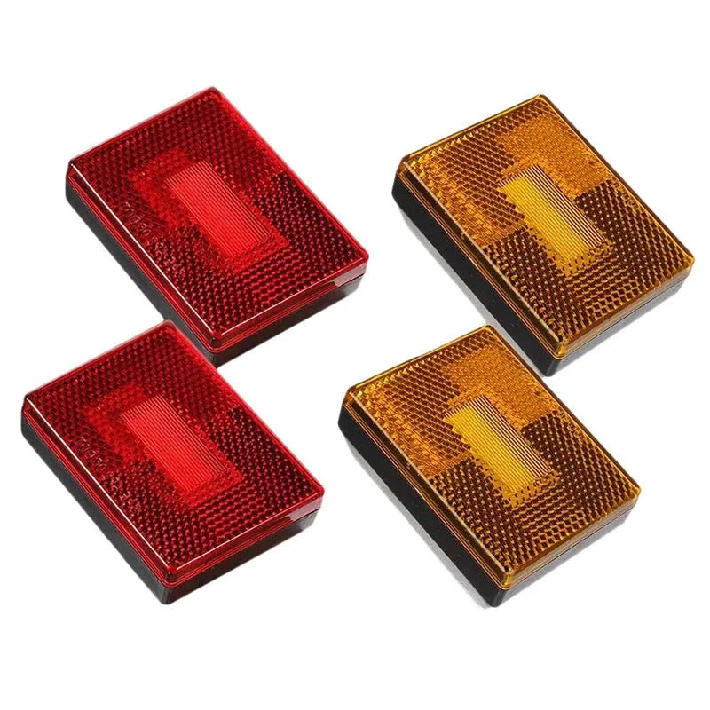 Red and yellow LED trailer side light with 19cm cable for clearance and width indication