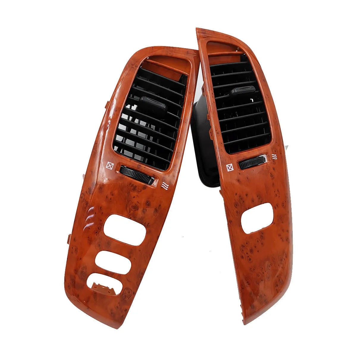 Peach wood coloured ABS plastic car dashboard air outlet panel decorative cover