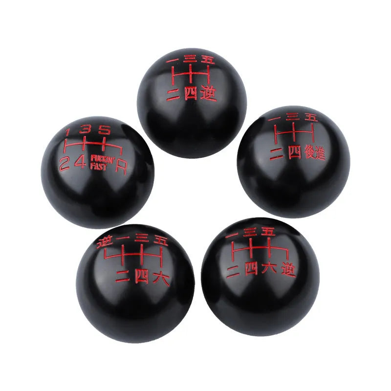 Aluminium alloy round car gear shift head for manual transmission modification in multiple style options