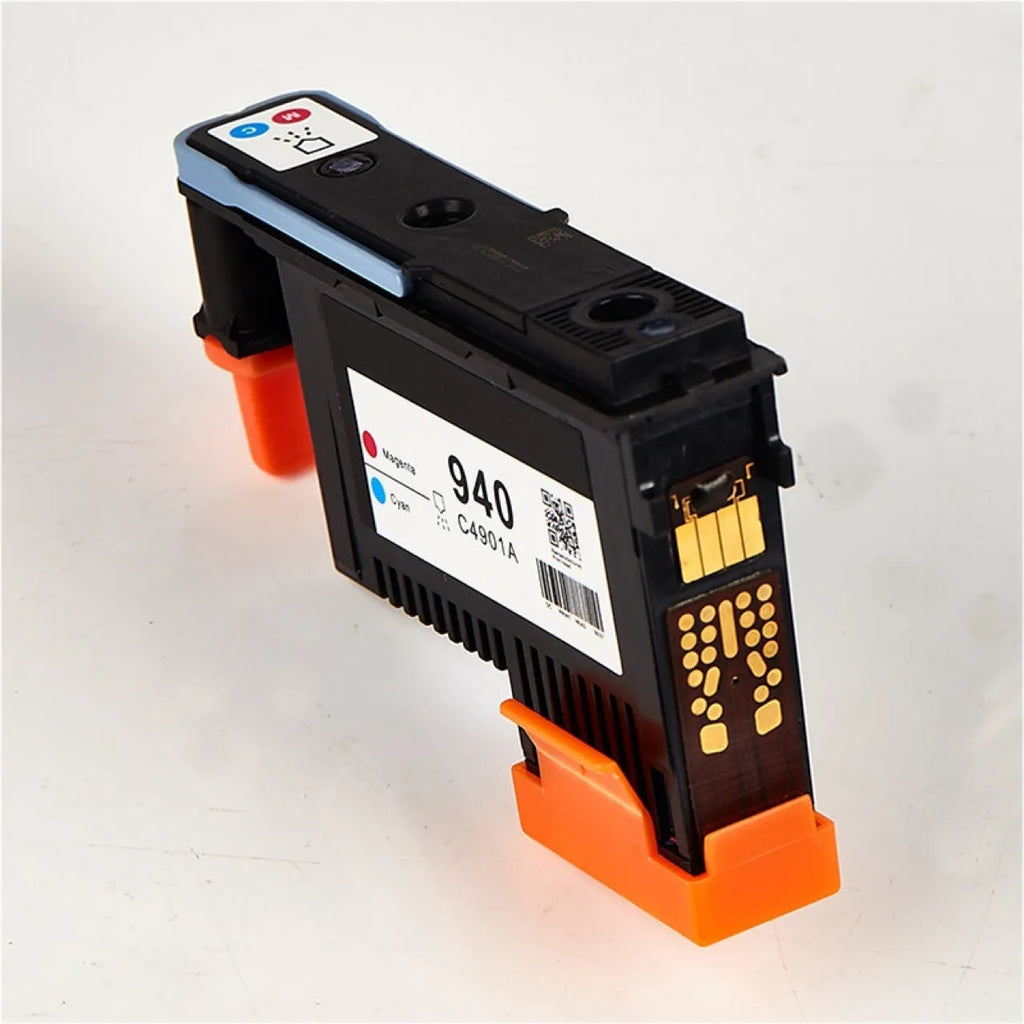 HP940 compatible C4900A C4901A replacement printing nozzle sprinkler head, black and yellow, approx 10x5x3 cm.