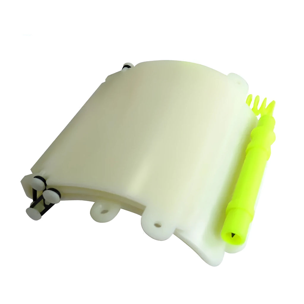 White luminous ABS wrist writing board for underwater diving communication with pencil and spare O-ring