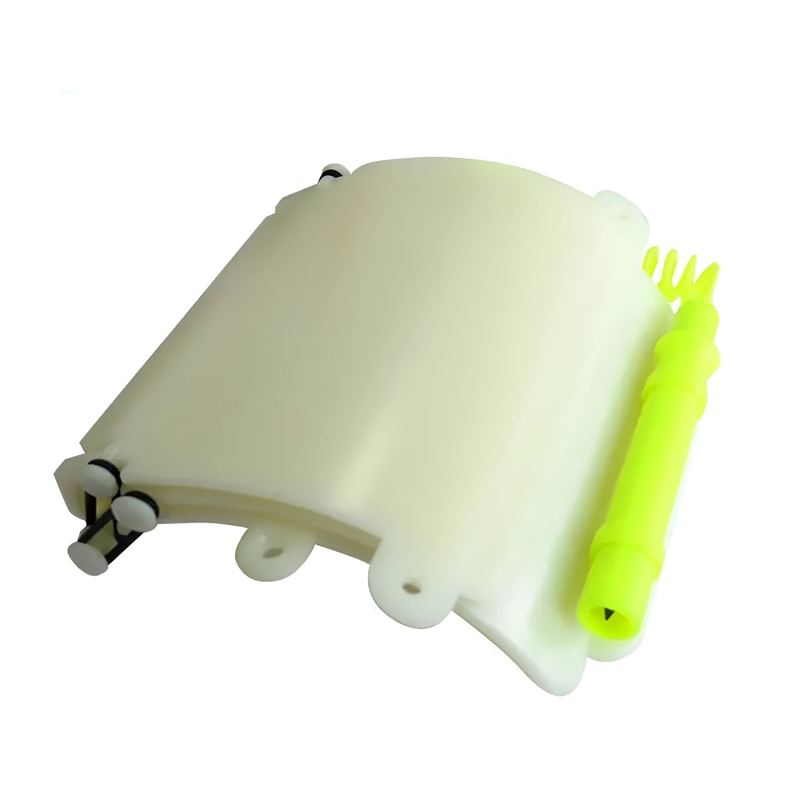 White luminous ABS wrist writing board for underwater diving communication with pencil and spare O-ring