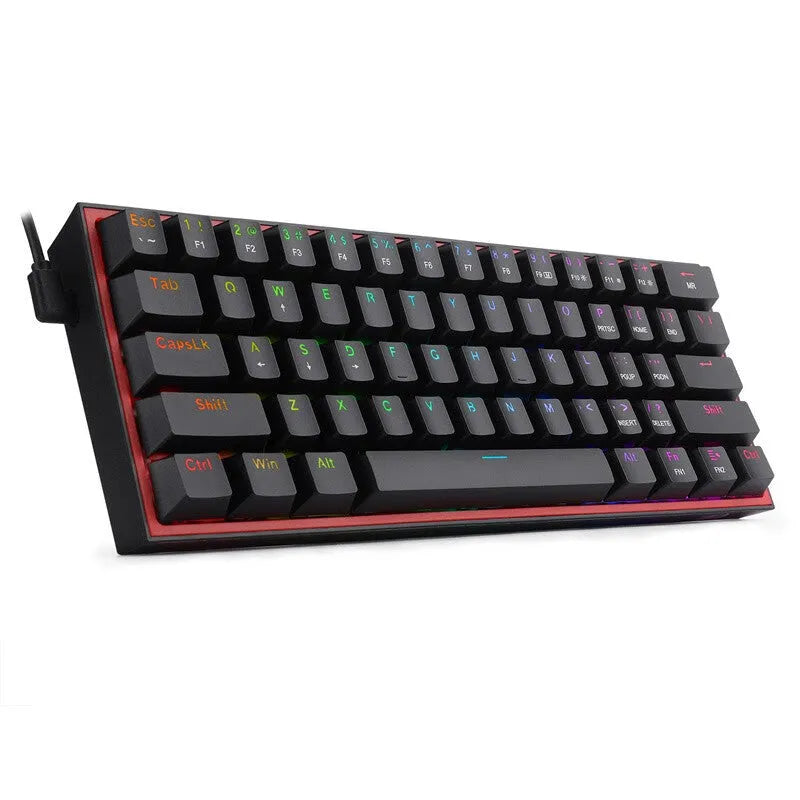 Fizzgear K617 white pink RGB mechanical keyboard with dual keycaps and multimedia controls