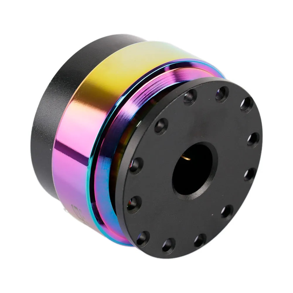 Colourful car steering wheel quick release adapter with lock device and heightening insole.
