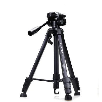 Yunteng 668 black magnesium alloy tripod extended to 150cm with 3D damping pan tilt head