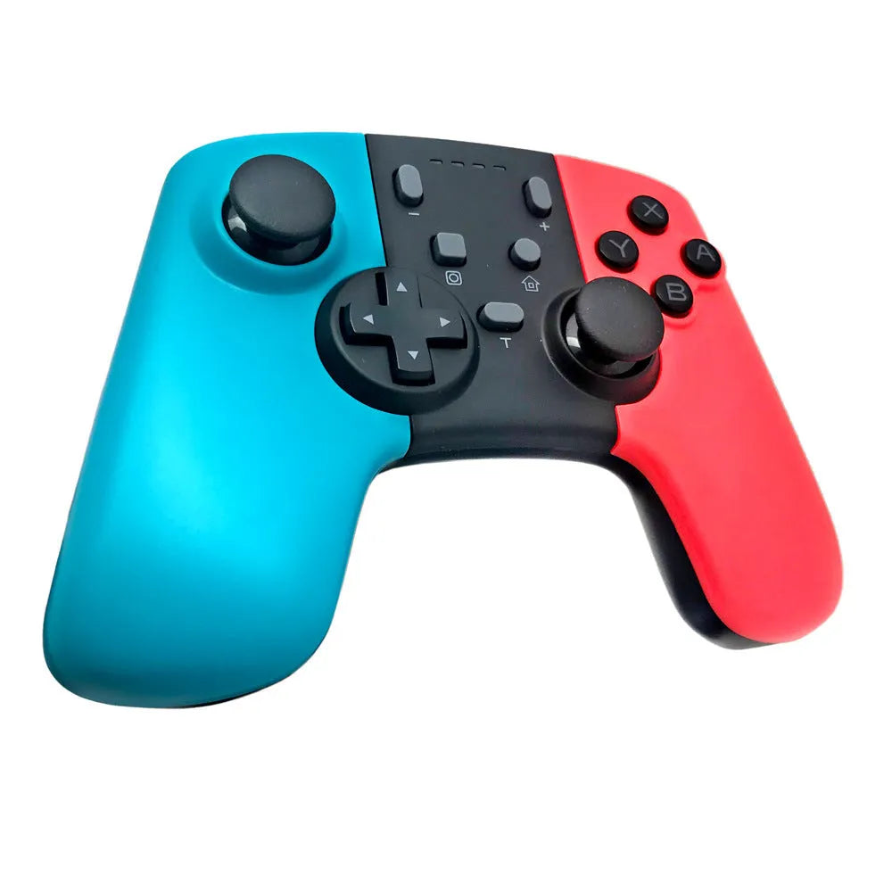 Wireless Nintendo Switch Pro controller in black with analogue sticks and face buttons