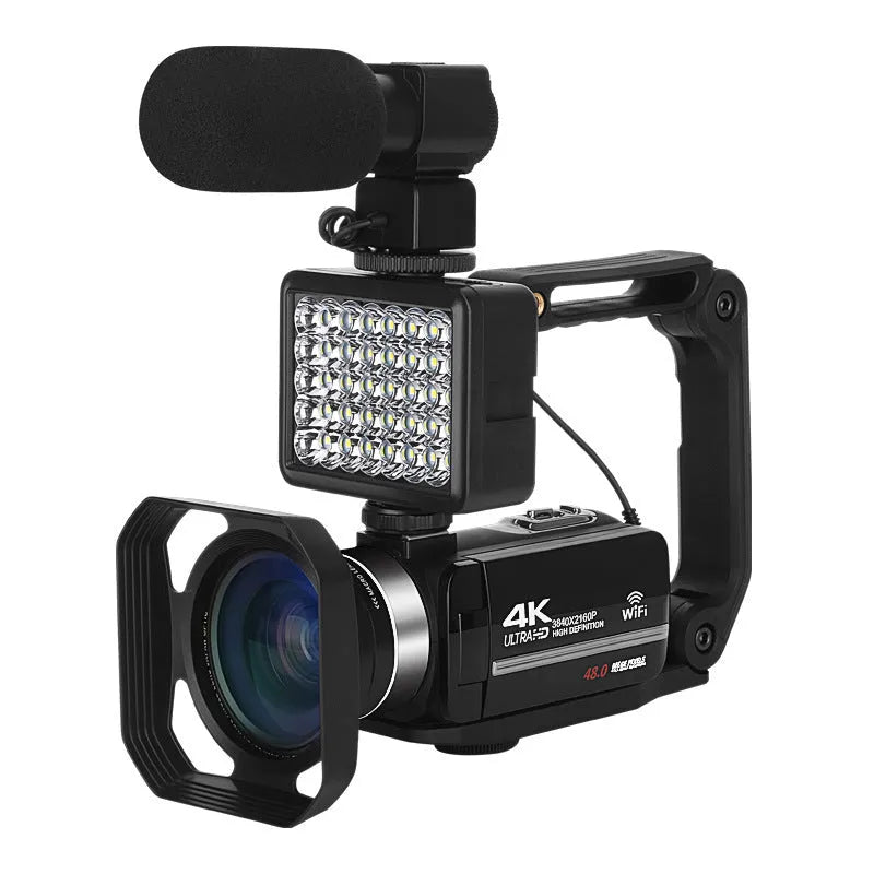 Black WIFI digital HD night vision camera with 3-inch screen showing 37mm lens mount.