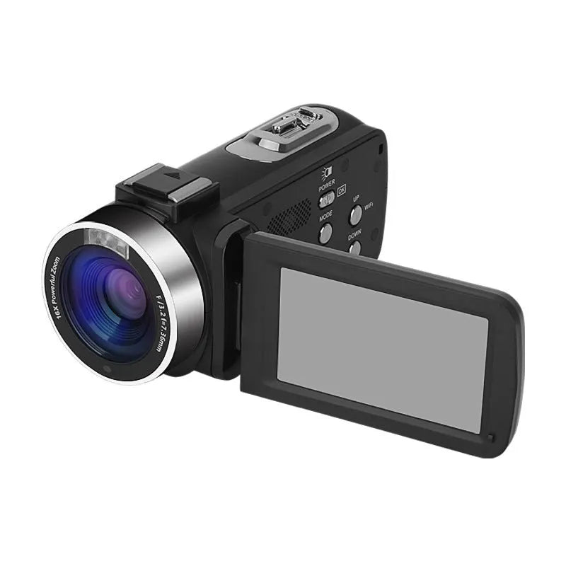 Black WIFI digital HD night vision camera with 3-inch screen showing 37mm lens mount.