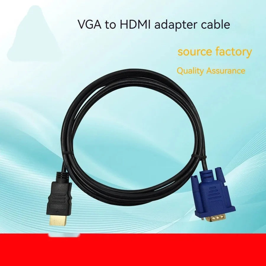 HDMI to VGA HD conversion cable with copper clad steel core for 1080p 60Hz smooth video