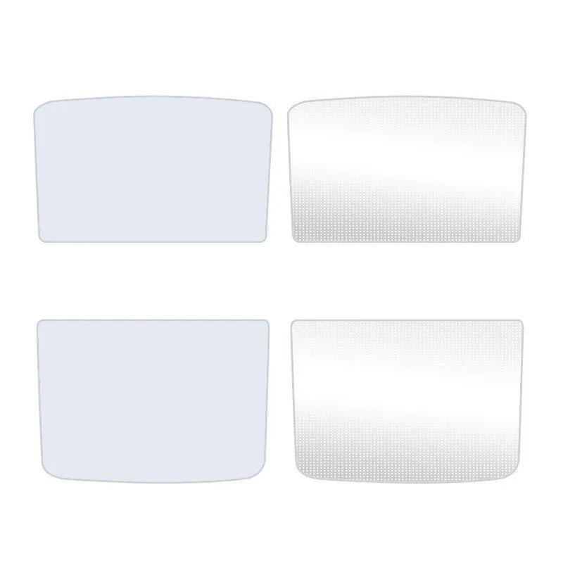 Ice crystal skylight sun visor in beige for car thermal insulation