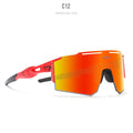 Polarised frameless cycling sunglasses with TR90 frame in multiple colour options for sports use