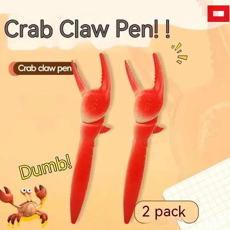 Crab design novelty ballpoint pen with a playable pressing can clip.