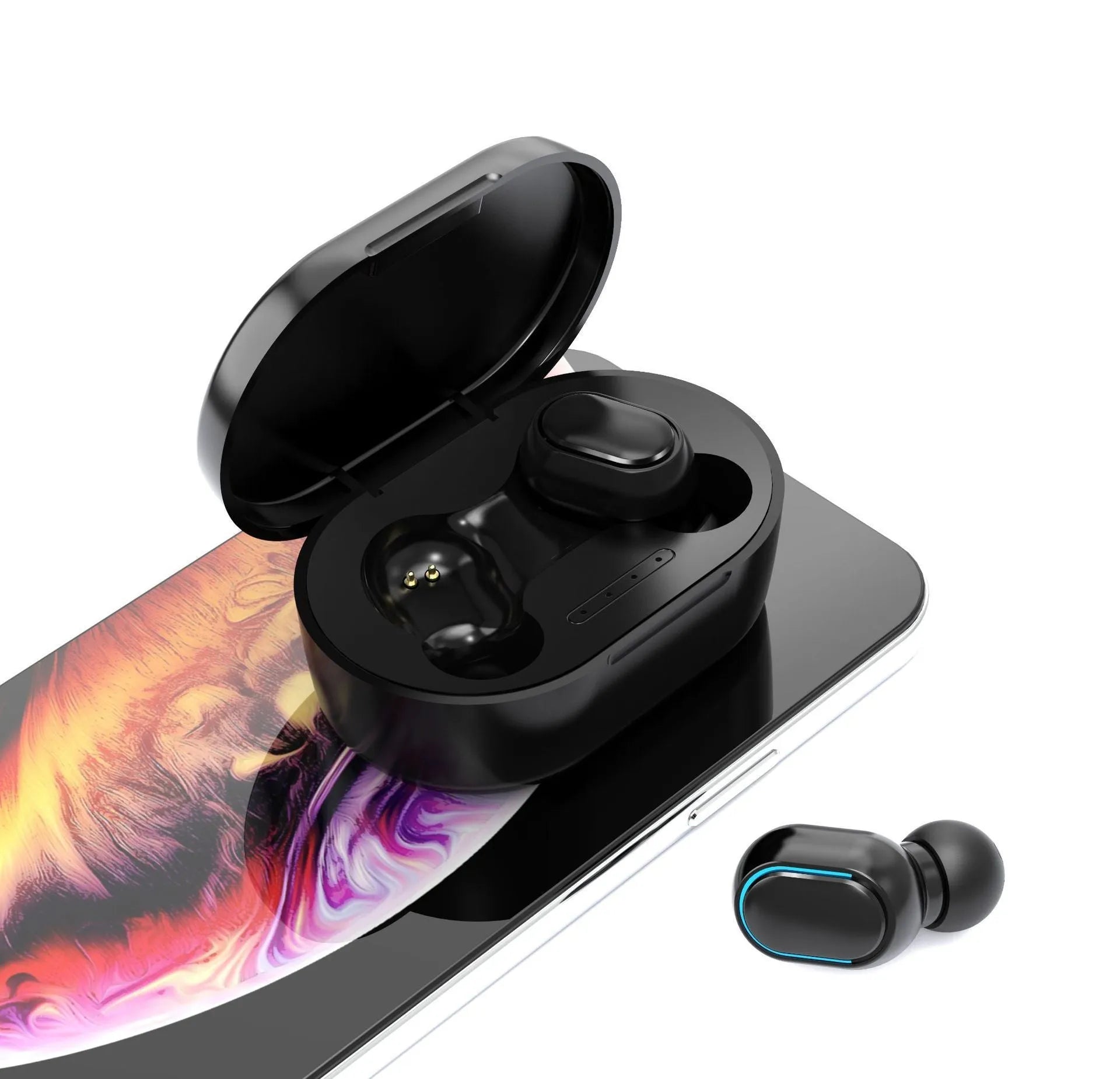 E7S wireless binaural mini in-ear sports Bluetooth headset with ear hook, available in multiple colours